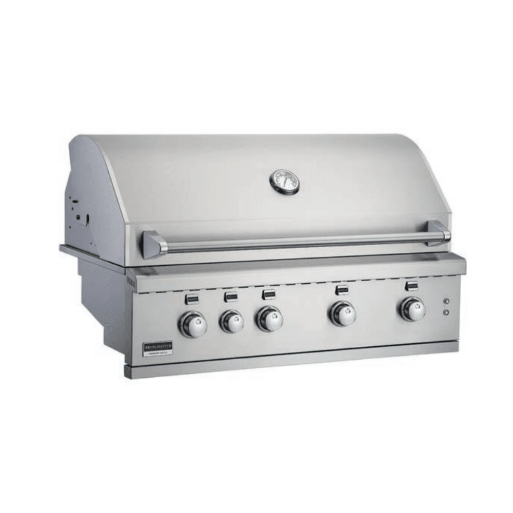 Broilmaster 42" Stainless Steel Built-In 4-Burners Gas Grill Head with Work Lights, IR Burner and LED Controls