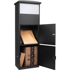 Barska MPB-600 Dual Compartment Locking Parcel Box with Package Compartment