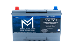1300CCA 100Ah Dual Purpose Cranking Lithium “Cobra” - Bluetooth - MML-C12V13JB - Green Vista Living