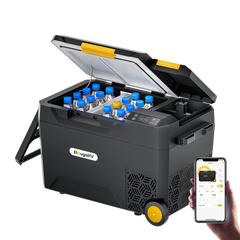 BougeRV CRX2 31QT Insulated Dual-Zone Portable Fridge with 2 Batteries