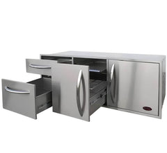 Cal Flame 52 Inch Door & Drawers Complete Utility Storage Set - BBQ07909