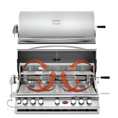 Cal Flame Convection 32 Inch 4 Burner Built In Grill