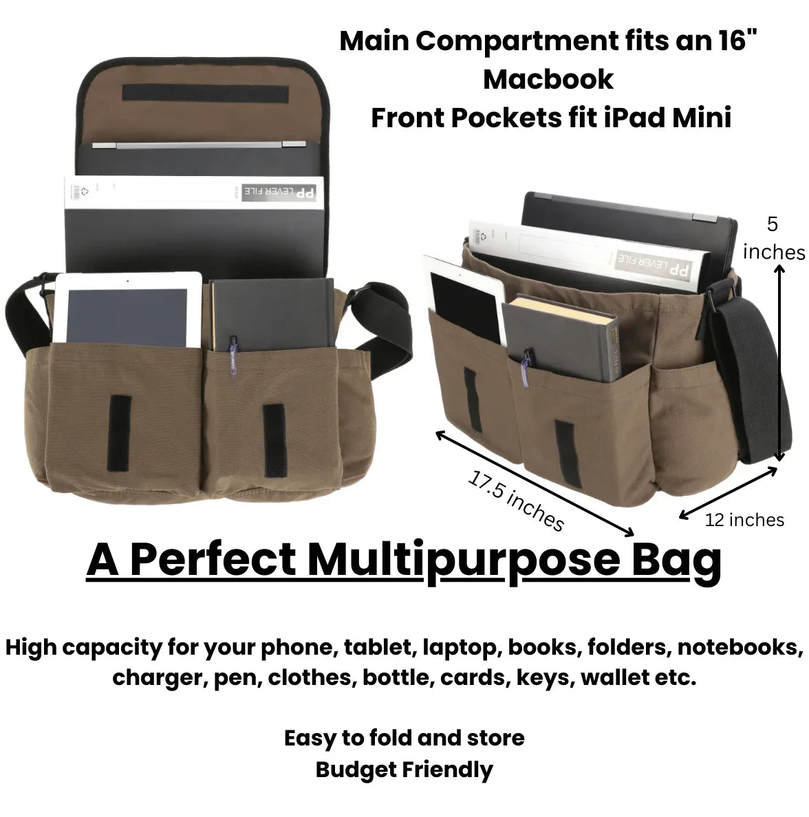 Filios Messenger Bag - Green Vista Living