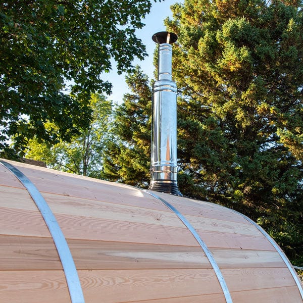 Dundalk Leisurecraft Chimney & Heat Shield with Water Tank for Saunas with Full Back Wall
