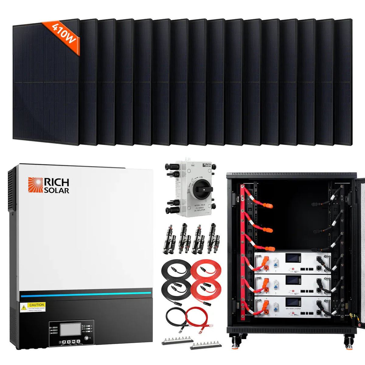 Rich Solar Complete Off-Grid Solar Kit RS-H6548 | 8000W PV Input 48V 120VAC Output - Green Vista Living