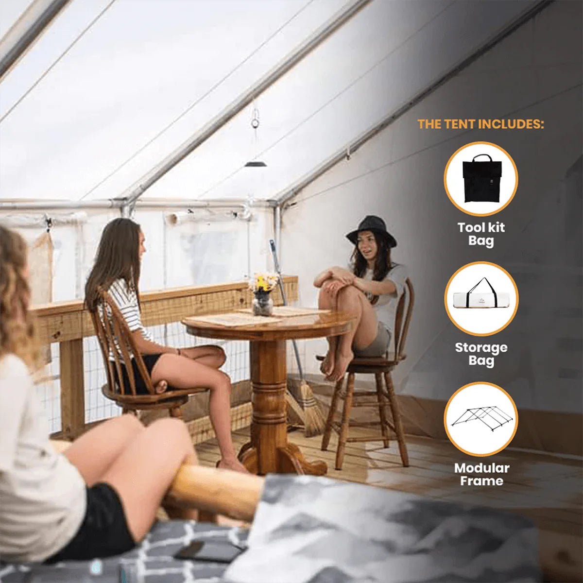 10'x12' Alpha Wall Tent - Green Vista Living