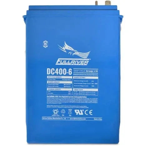 Fullriver Battery DC400-6, 6V L16 AGM Battery (415AH) - Green Vista Living