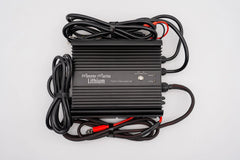 Monster Marine Lithium 36V dynamic charge system inverter with attached cables on white background