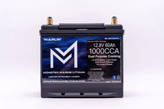 1000CCA 12V 60Ah Dual Purpose Cranking Lithium Battery - BLUETOOTH - MML-12CR60B - Green Vista Living