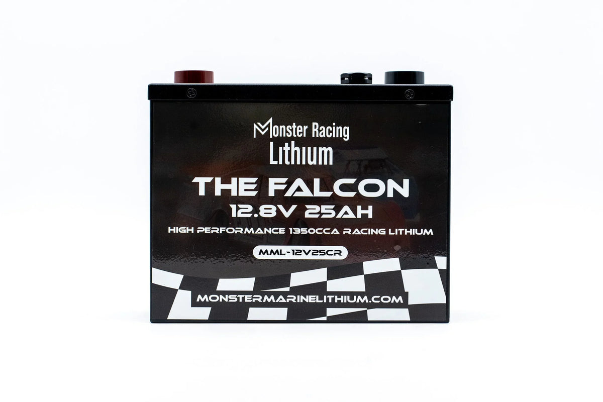 12.8V 25AH - "THE FALCON" - MONSTER RACING LITHIUM - Green Vista Living