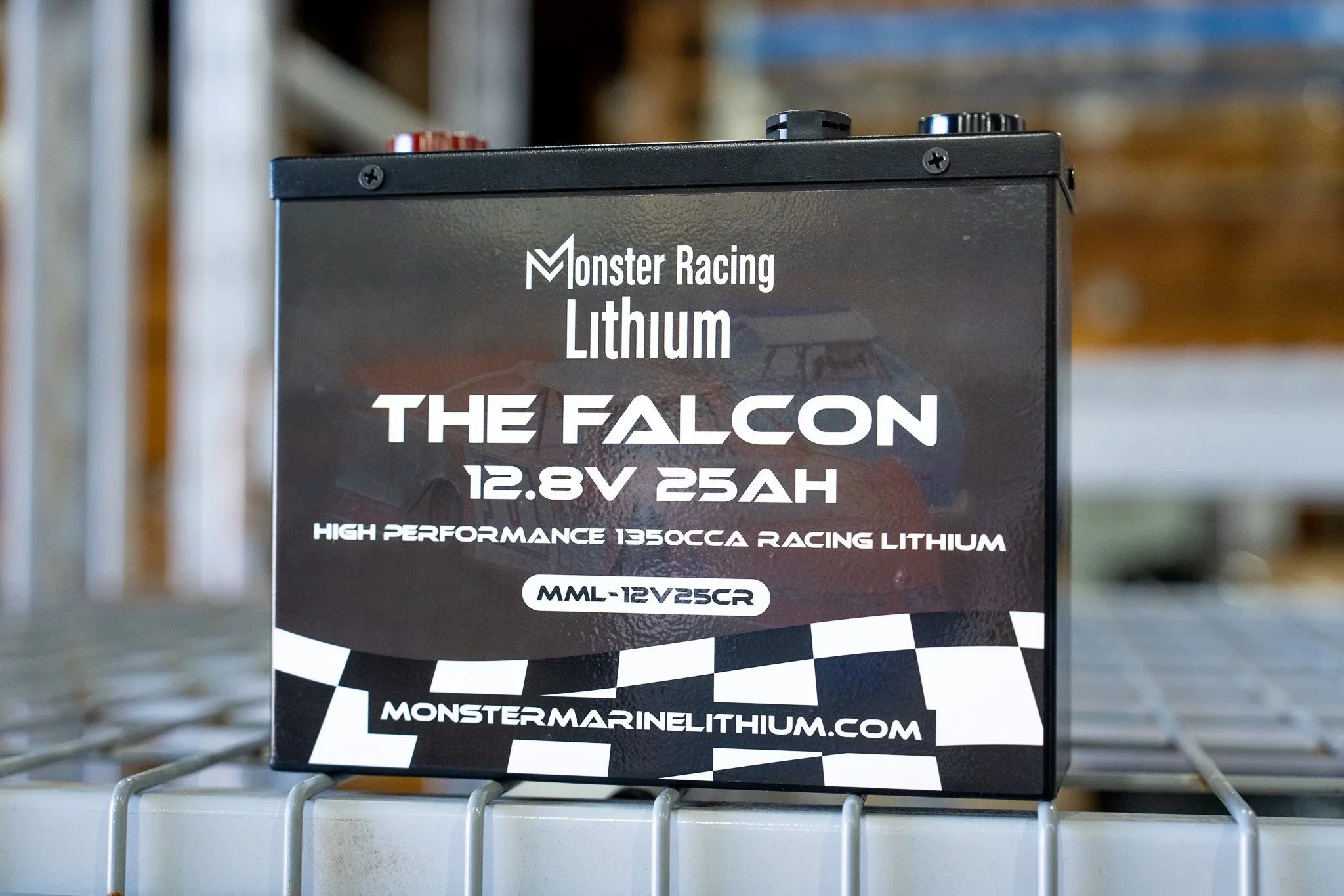 12.8V 25AH - "THE FALCON" - MONSTER RACING LITHIUM - Green Vista Living