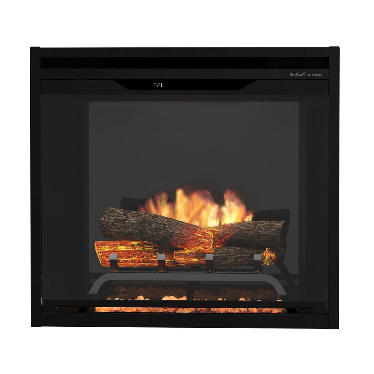 Dimplex Revillusion 24" Built-in Electric Firebox With Black Backer