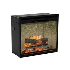 Dimplex Revillusion 24" Built-in Electric Firebox With Weathered Concrete Backer