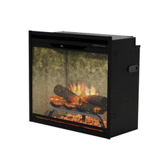 Dimplex Revillusion 24" Built-in Electric Firebox With Weathered Concrete Backer