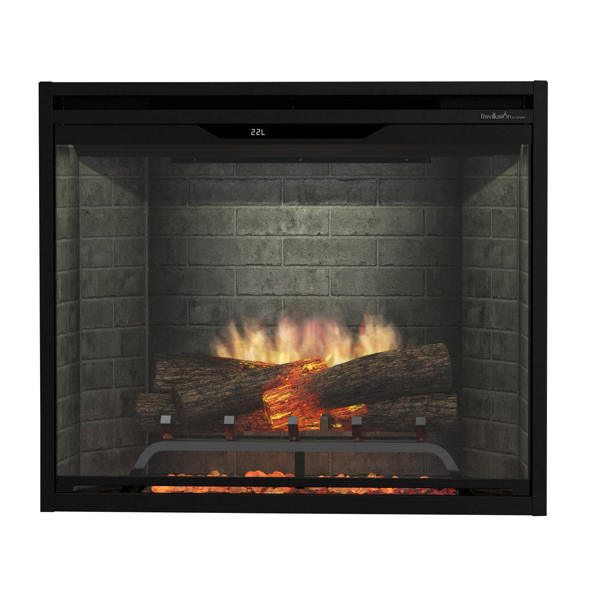 Dimplex Revillusion 30" Built-in Electric Firebox With Neutral Brick Backer