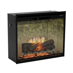 Dimplex Revillusion 30" Built-in Electric Firebox With Weathered Concrete Backer