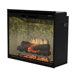 Dimplex Revillusion 30" Built-in Electric Firebox With Weathered Concrete Backer
