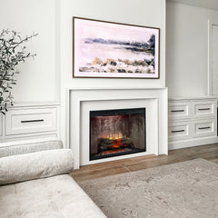 Dimplex Revillusion 30" Built-in Electric Firebox With Weathered Concrete Backer