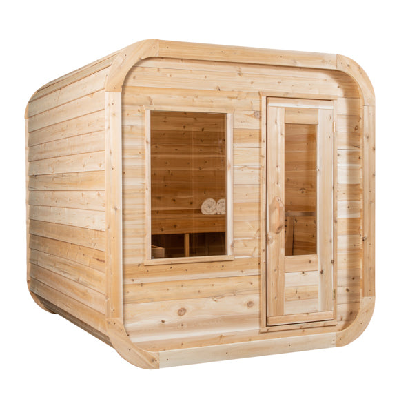 Dundalk Leisurecraft Canadian Timber 2-4 Person Luna Outdoor Traditional Sauna