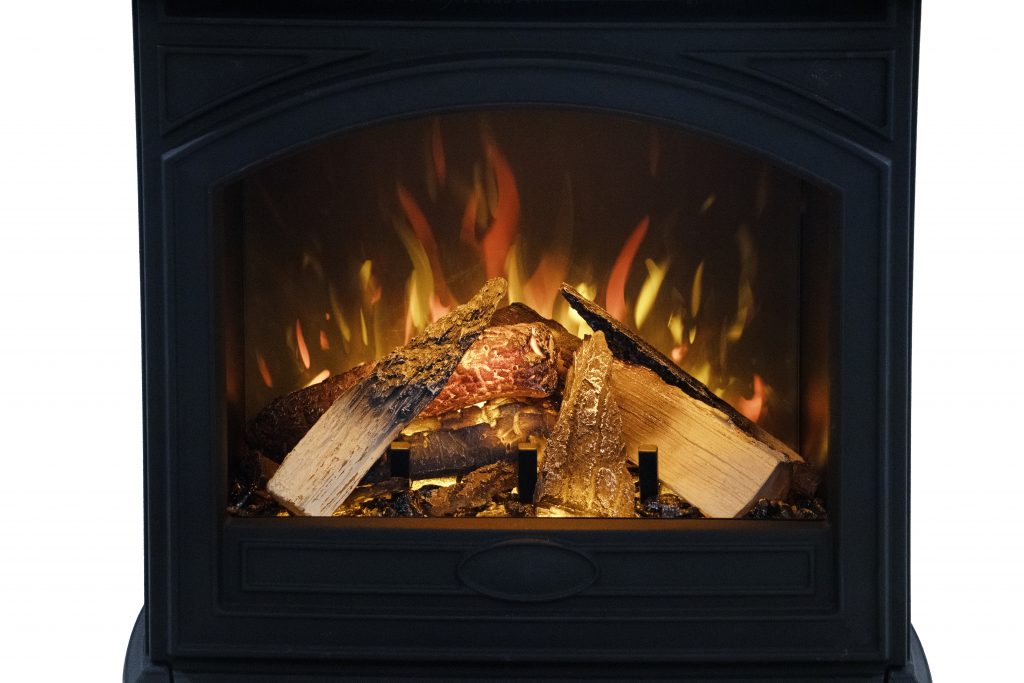 Cast Iron High Output Series E-50HO, E-70HO Freestanding Electric Fireplace