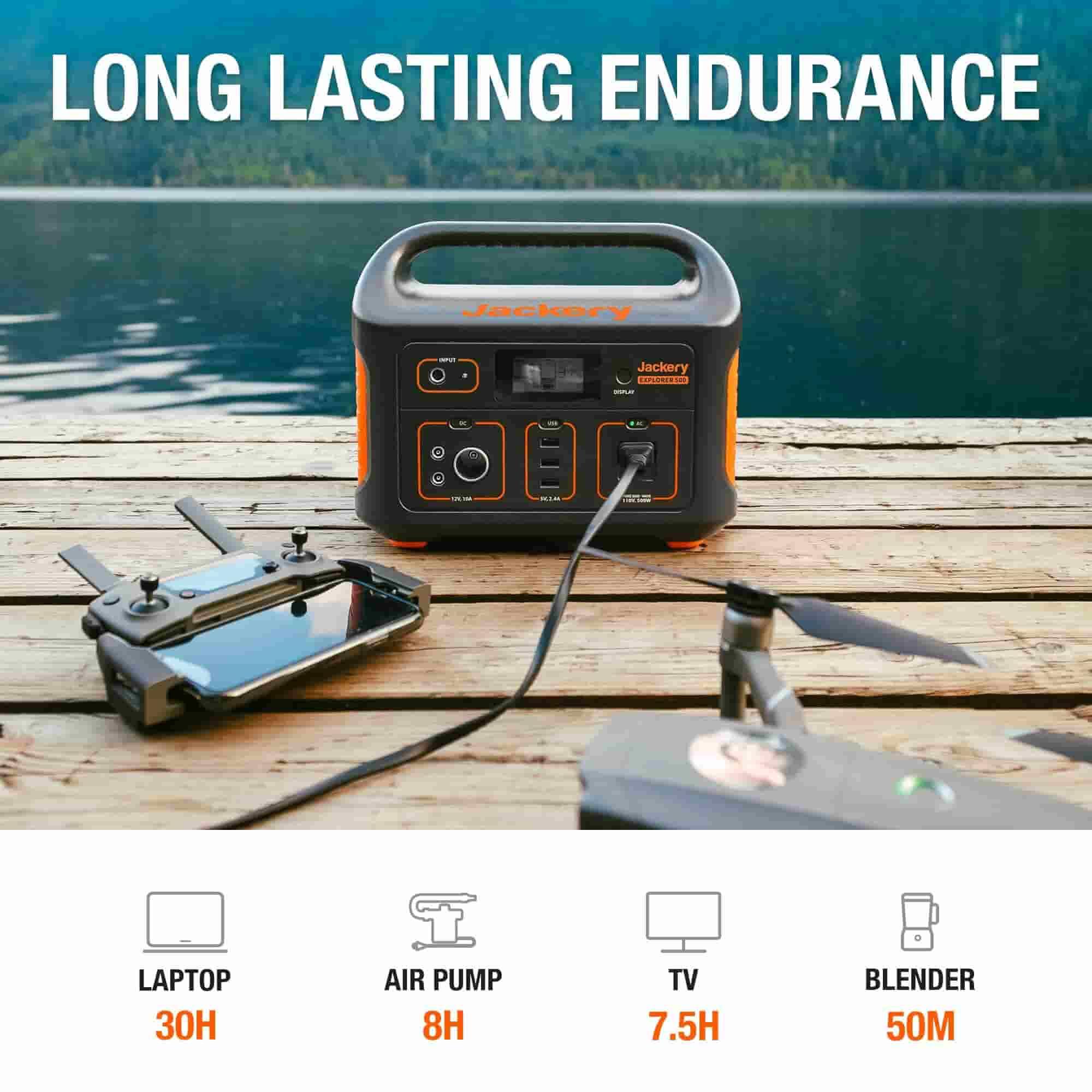 Jackery Explorer 500 Portable Power Station - Green Vista Living