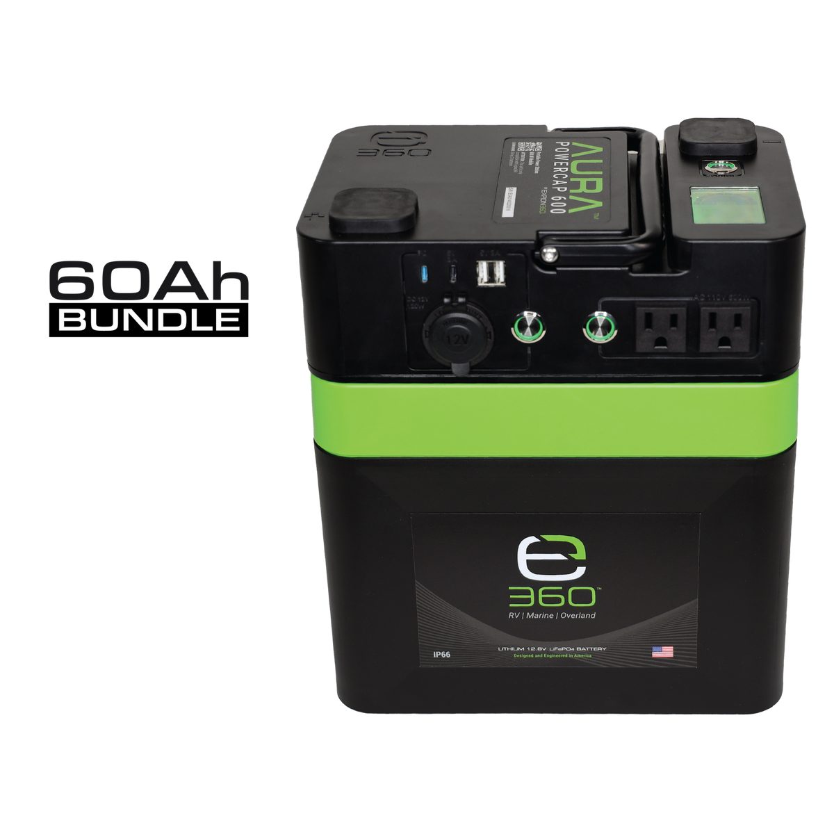 Expion360 60Ah AURA Powercap 600W Inverter Power System