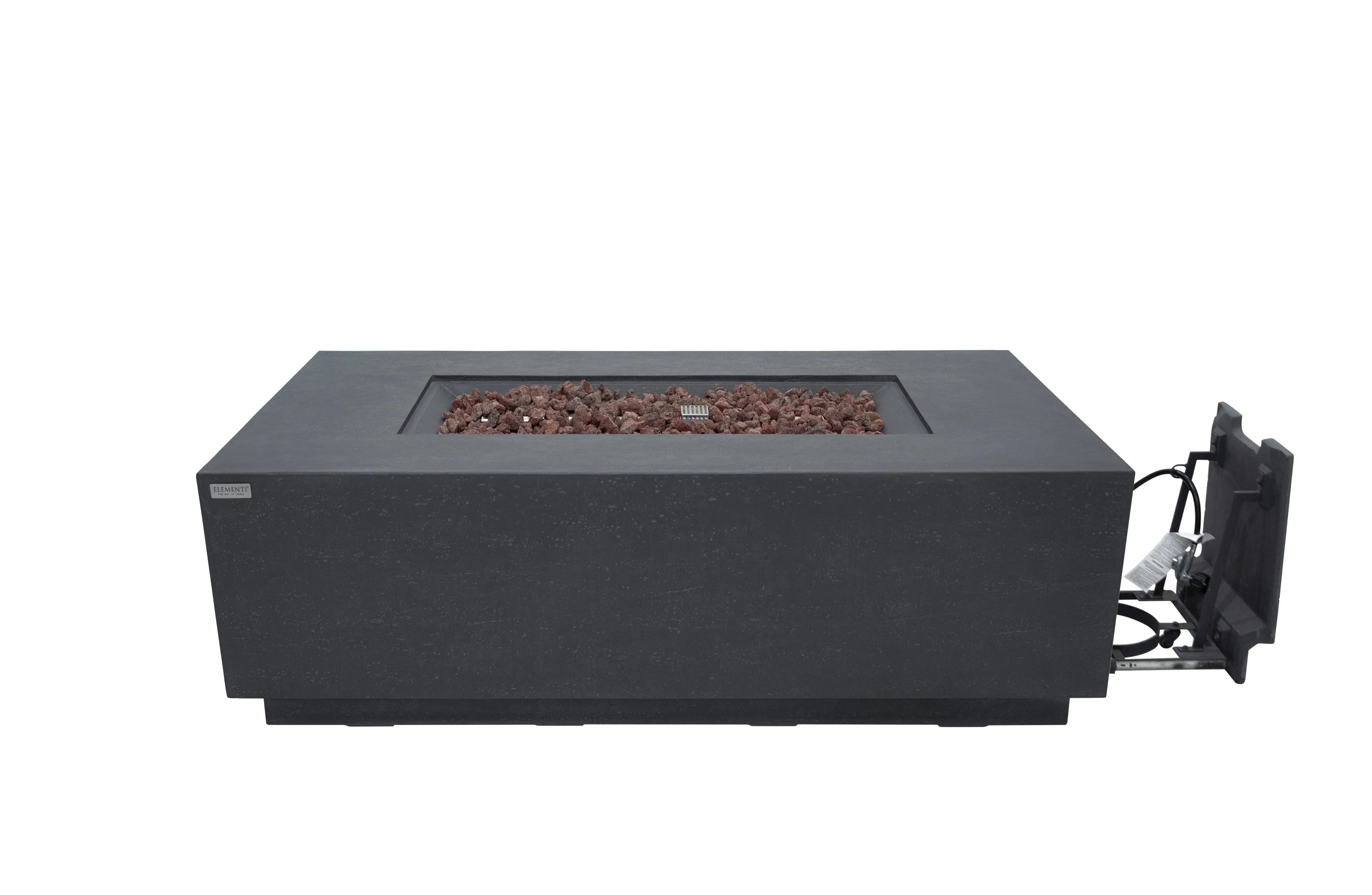Elementi Andes Fire Table - Dark Gray - Green Vista Living