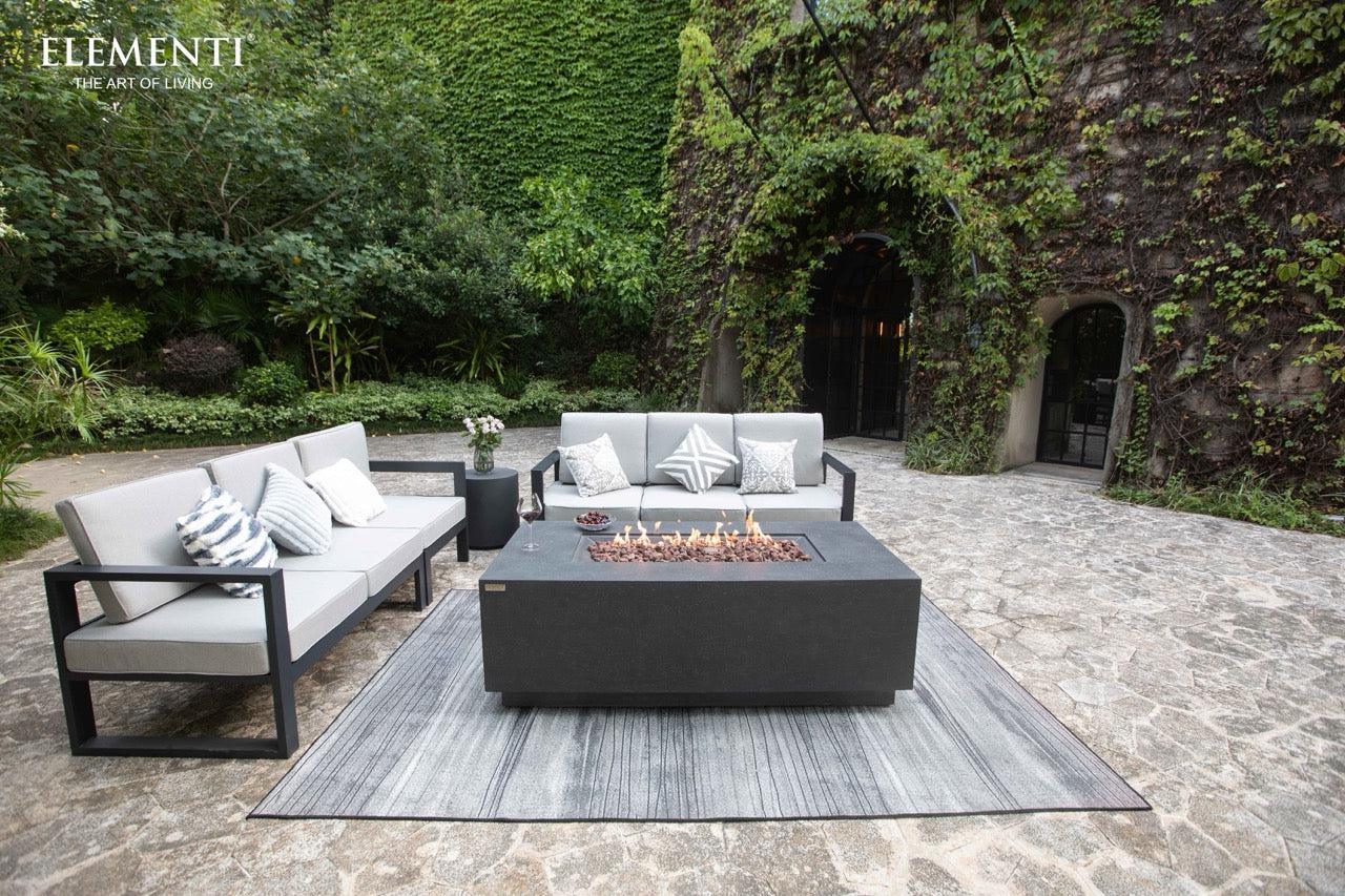 Elementi Andes Fire Table - Dark Gray - Green Vista Living