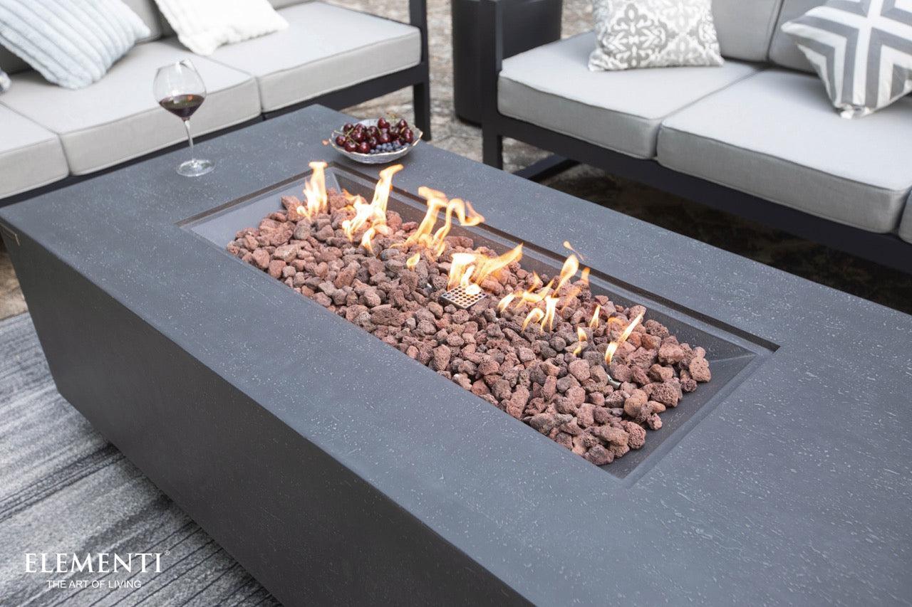 Elementi Andes Fire Table - Dark Gray - Green Vista Living