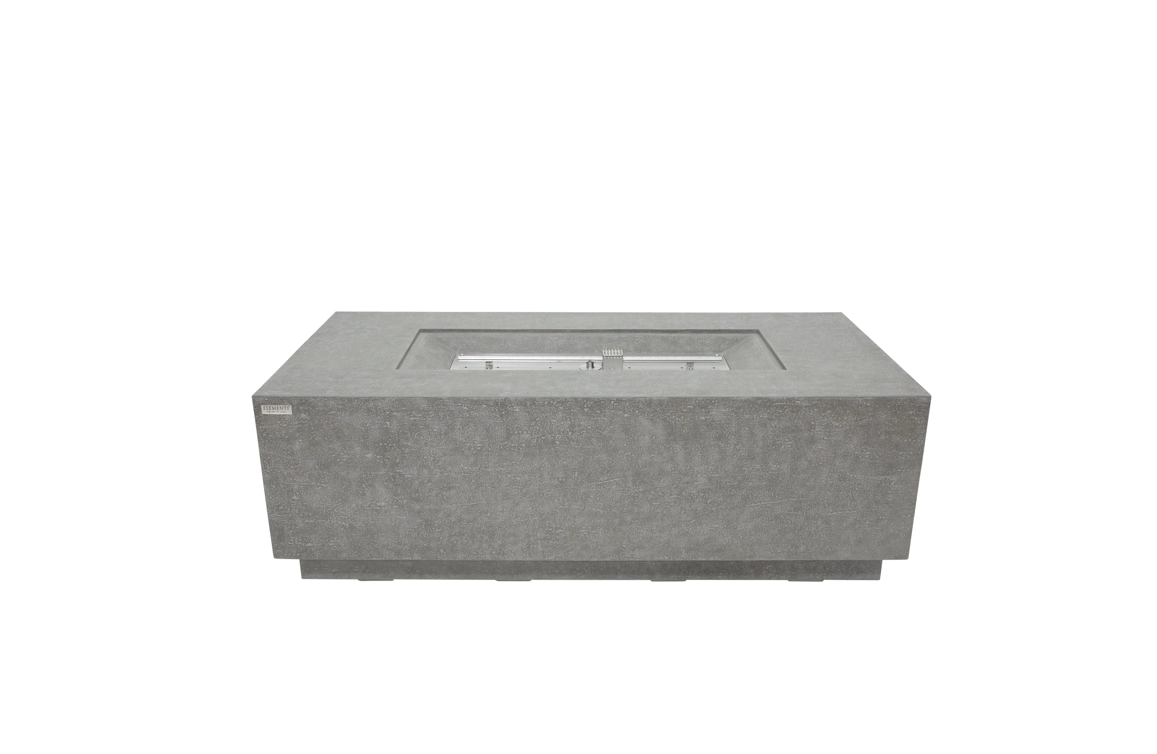 Elementi Andes Fire Table - Light Gray - Green Vista Living