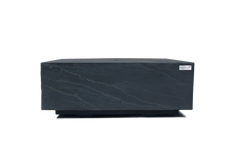 Elementi Plus Roraima 40" Square Slate Black Concrete Natural Gas Fire Table - Green Vista Living