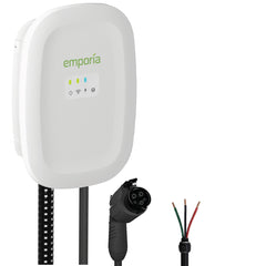 Emporia EV Charger | White | Hardwire | J1772