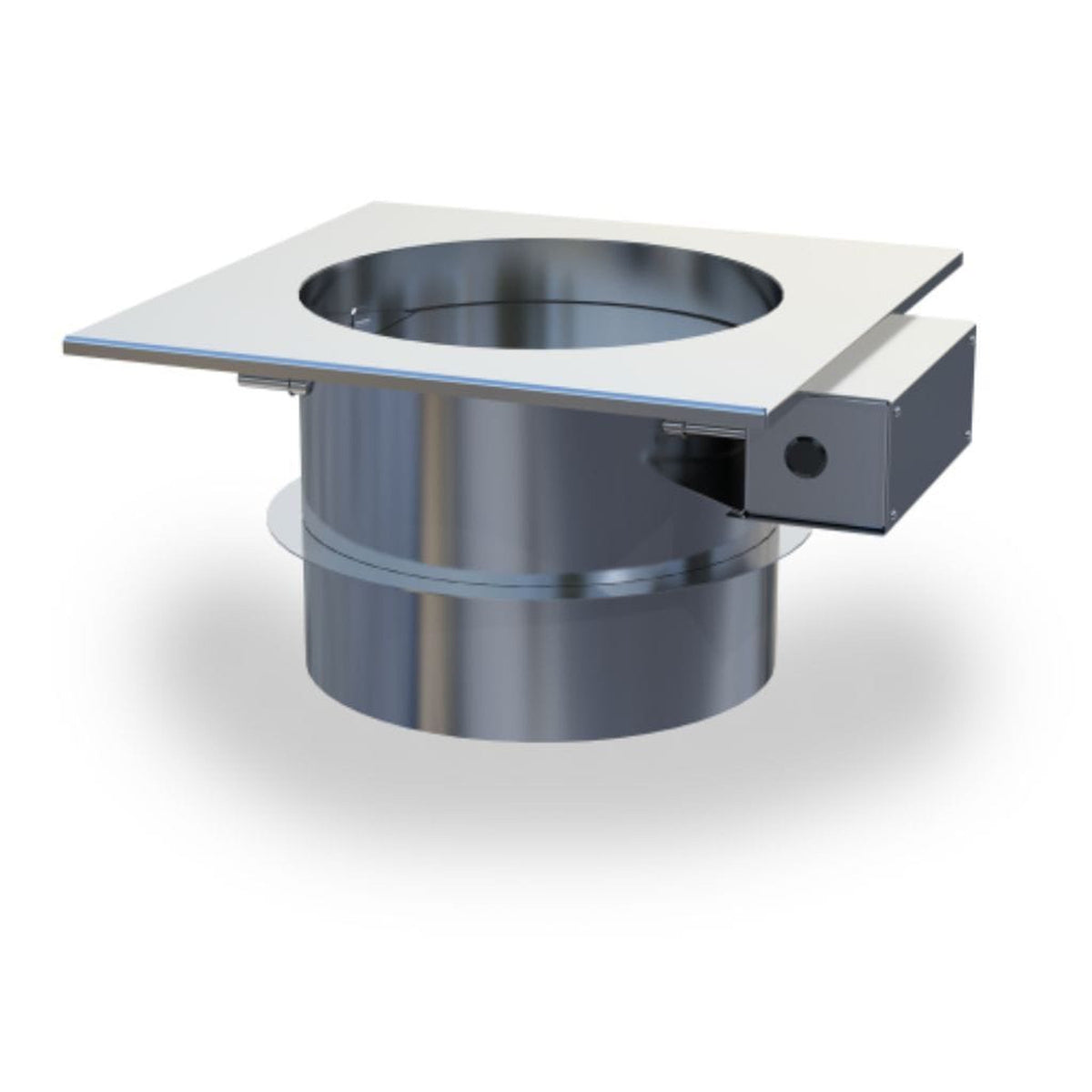 Enervex 6" 24VAC Stainless Steel Mechanical Fireplace Damper for RS 9" & 12" Chimney Fan
