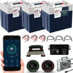 Epoch Batteries 48V 90Ah GC2 Golf Cart LiFePO4 Lithium Battery Complete Kit