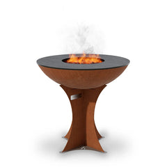 Arteflame Classic 30″ — Euro Base Flat-Top Grill & Fire Bowl (CORTEN Steel) - Green Vista Living