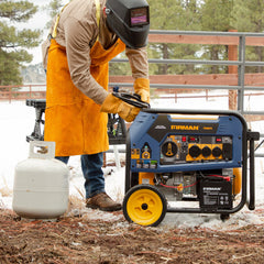 FIRMAN Power Equipment Tri Fuel Portable Generator 8000W Electric Start 120/240V