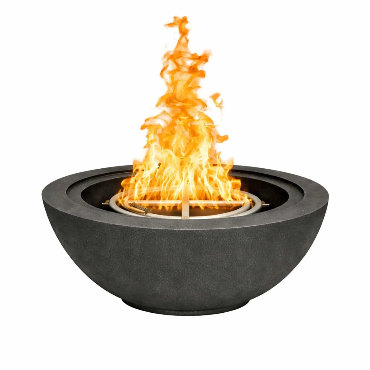Flame Havens 30" Round GFRC Concrete Fire Only Bowl by Flame Havens Serenity Series