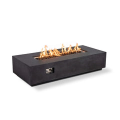 Flame Havens 68" x 30" Rectangle GFRC Concrete Natural Gas Fire Pit by Flame Havens Refuge Series