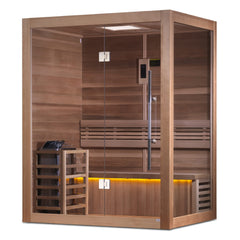 Golden Designs Hanko Traditional Sauna – Canadian Red Cedar Interior | GDI-7202-01 / Hanko | 2-3 Person