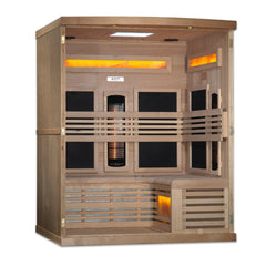 Golden Designs Full Spectrum Infrared Sauna with Himalayan Salt Bar | GDI-8260-01 | 6 Persons