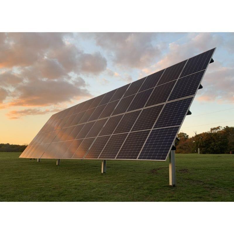 Sinclair SkyRack HD - Ground Mount Solar Rack for 12 / 18 / 24 / 36 or 48 Solar Panels | Made In USA | Engineered / Galvanized Steel | Fixed or Seasonal Tilt Adjust - Green Vista Living