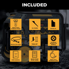FIRMAN Power Equipment Dual Fuel Portable Generator 9400/7500W Electric Start 120/240V with CO Alert