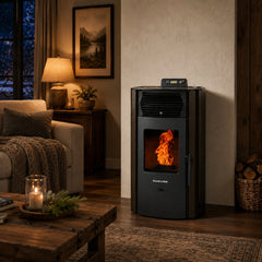 ComfortBilt HP50S Pellet Stove - Dark Brown