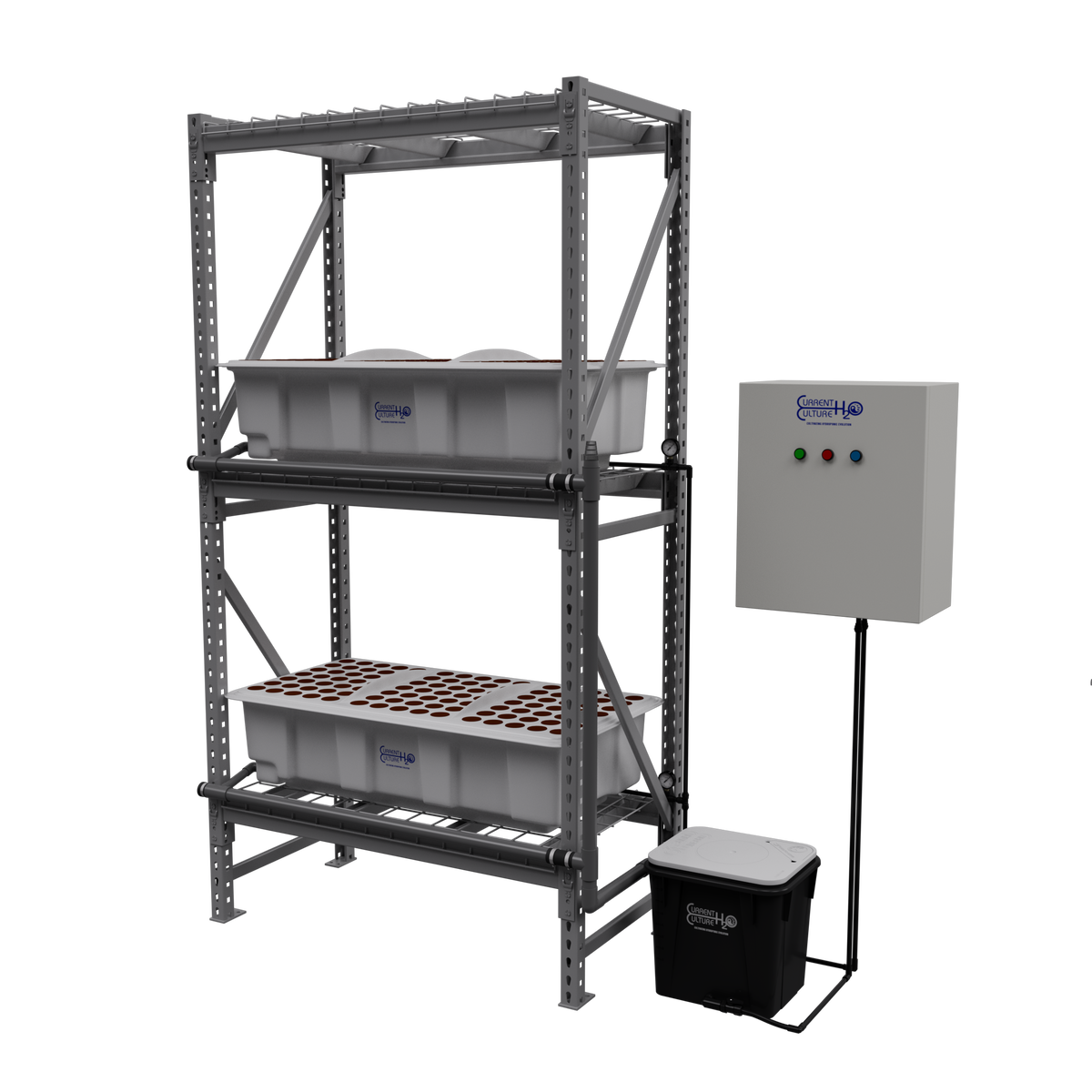Current Culture H2O High Pressure Aeroponic Propagator 210 Site with Rack Included