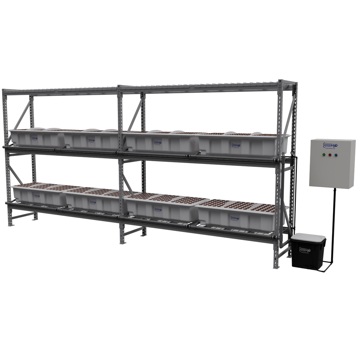 Current Culture H2O High Pressure Aeroponic Propagator 840 Site with Rack Included