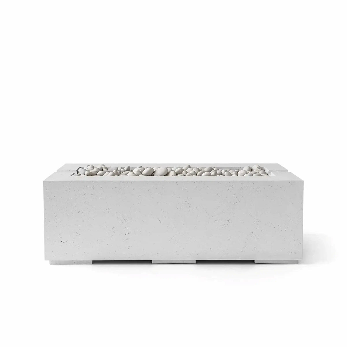 Flame Havens 48" x 26" Linear Avera GFRC Fire Pit - 120v On/Off Electronic Ignition by Dekko Concrete and HPC Fire