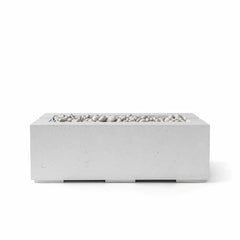 Flame Havens 48" x 26" Linear Avera GFRC Fire Pit - MLFPK Match Lit Ignition by Dekko Concrete and HPC Fire