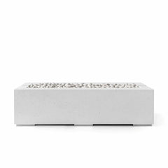 Flame Havens 60" x 26" Linear Avera GFRC Fire Pit - MLFPK Match Lit Ignition by Dekko Concrete and HPC Fire