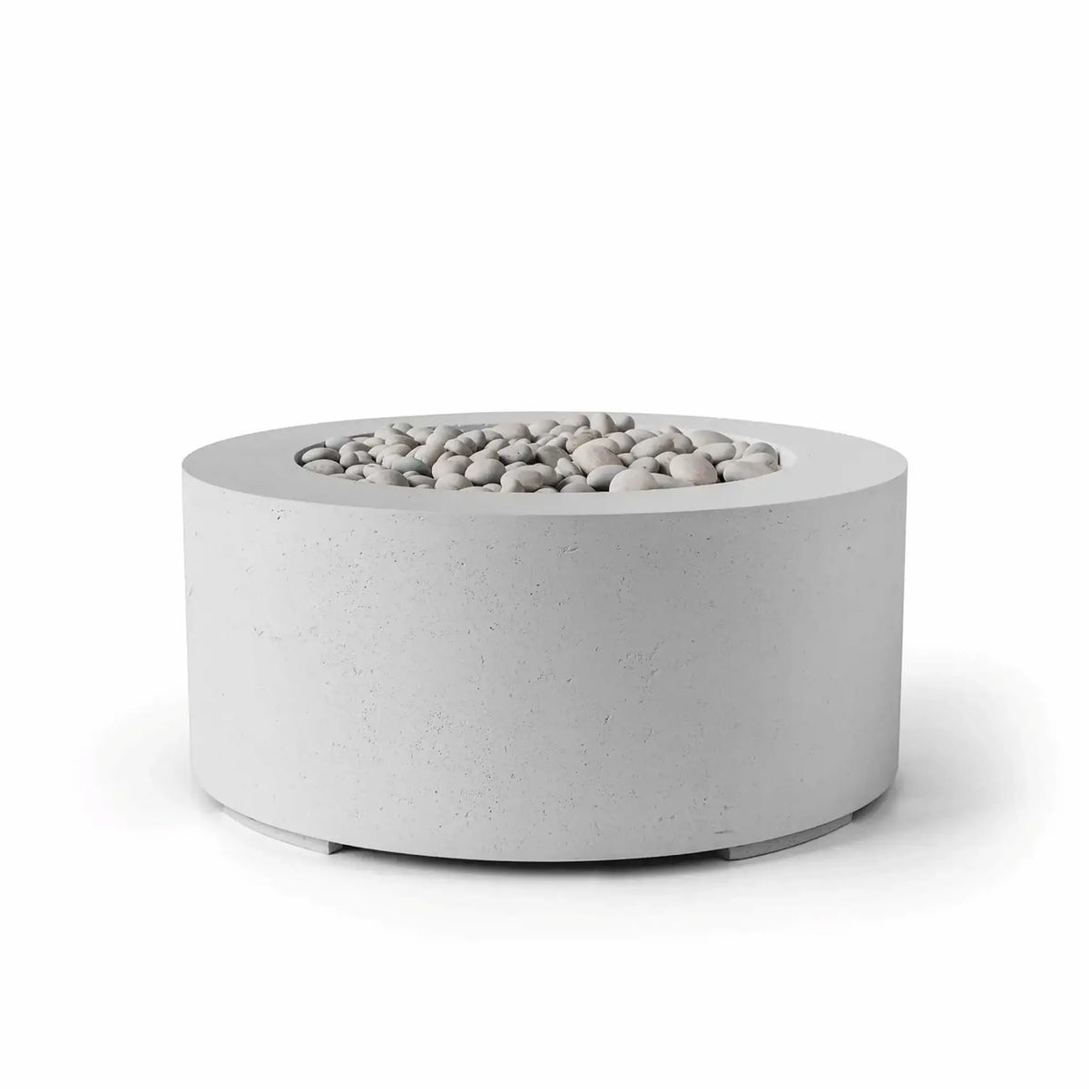Flame Havens 36" Round Belmont GFRC Fire Pit - MLFPK Match Lit Ignition by Dekko Concrete and HPC Fire