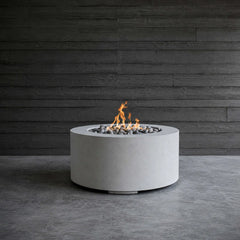 Flame Havens 36" Round Belmont GFRC Fire Pit - 24v On/Off Electronic Ignition by Dekko Concrete and HPC Fire